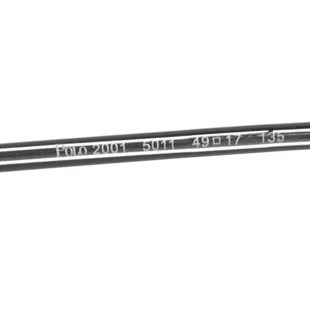 Polo Ralph Lauren Eyeglasses Frames 2001 5011 Black on Clear Full Rim 49-17-135